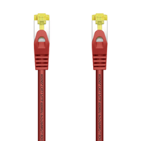 Miniatura 1 de AISENS Cable De Red Latiguillo RJ45 LSZH Cat.7 600 MHz S/FTP PIMF AWG26, Rojo, 25 cm