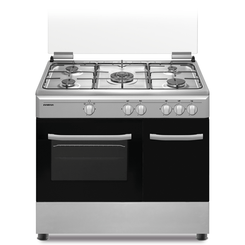 COCINA DE GAS INFINITON CC9162XPB 5 ZONAS COCCION CON PORTABOMBONAS BLANCA