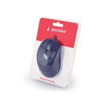 Miniatura 2 de RATON OPTICO GEMBIRD  CON CABLE, NEGRO