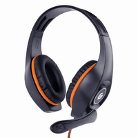 Miniatura 1 de AURICULARES GEMBIRD NARANJA- NEGRO 3,5MM