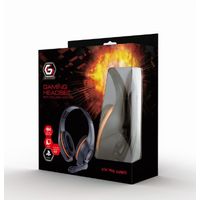 Miniatura 3 de AURICULARES GEMBIRD NARANJA- NEGRO 3,5MM