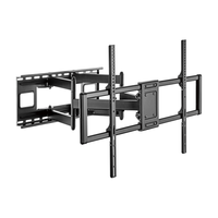 Miniatura 1 de AISENS Soporte Pro Giratorio, Inclinable Y Nivelable Para Monitor/tv 120kg De 60-120, Negro