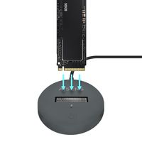 Miniatura 4 de Aisens USB-C Dock M.2 Sata/Nvme-Usb3.1 Gen2 Gris