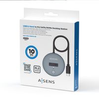 Miniatura 5 de Aisens USB-C Dock M.2 Sata/Nvme-Usb3.1 Gen2 Gris