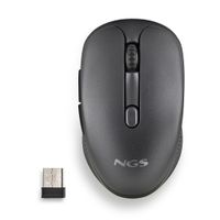 Miniatura 2 de NGS Raton Inalambrico Recargable Silencioso Negro
