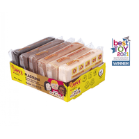 Miniatura 1 de BANDEJA PLASTILINA 6 PASTILLAS 50GR COLORES SURTIDOS GAMA MULTICULTURAL JOVI 70/6M