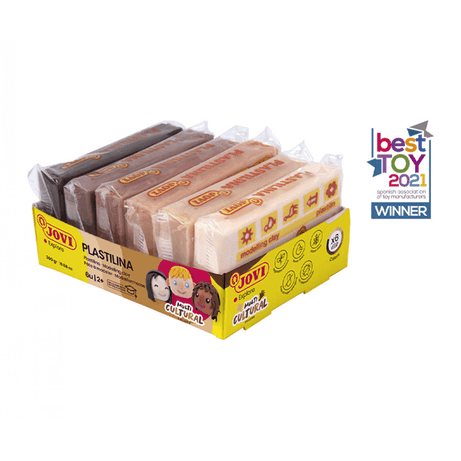 BANDEJA PLASTILINA 6 PASTILLAS 50GR COLORES SURTIDOS GAMA MULTICULTURAL JOVI 70/6M - Imagen 1 de 6 BANDEJA PLASTILINA 6 PASTILLAS 50GR COLORES SURTIDOS GAMA MULTICULTURAL JOVI 70/6M - Imagen 1 de 6