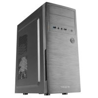 Miniatura 2 de TACENS  2INITIOX, Caja PC Semitorre ATX, Ventilador Lateral 12cm, Frontal Aluminio Pulido, Acero, Negro  Negro