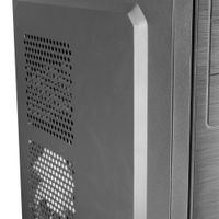Miniatura 5 de TACENS  2INITIOX, Caja PC Semitorre ATX, Ventilador Lateral 12cm, Frontal Aluminio Pulido, Acero, Negro  Negro