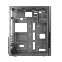 Miniatura 6 de TACENS  2INITIOX, Caja PC Semitorre ATX, Ventilador Lateral 12cm, Frontal Aluminio Pulido, Acero, Negro  Negro