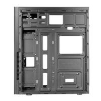 Miniatura 7 de TACENS  2INITIOX, Caja PC Semitorre ATX, Ventilador Lateral 12cm, Frontal Aluminio Pulido, Acero, Negro  Negro