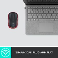 Miniatura 9 de RATON LOG OPT WLESS M185 RIB ROJO UE