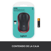 Miniatura 12 de RATON LOG OPT WLESS M185 RIB ROJO UE