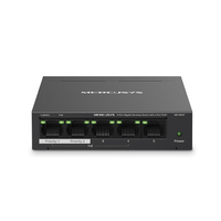 Miniatura 1 de SWITCH NO GESTIONABLE MERCUSYS MS105GP 5P 10/100/1000 DE ESTOS 4P POE+ 65W ETHERNET MINI DESKTOP