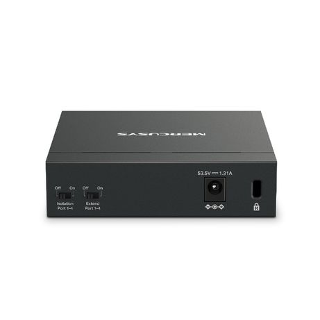 SWITCH NO GESTIONABLE MERCUSYS MS105GP 5P 10/100/1000 DE ESTOS 4P POE+ 65W ETHERNET MINI DESKTOP - Imagen 4 de 4 SWITCH NO GESTIONABLE MERCUSYS MS105GP 5P 10/100/1000 DE ESTOS 4P POE+ 65W ETHERNET MINI DESKTOP - Imagen 4 de 4