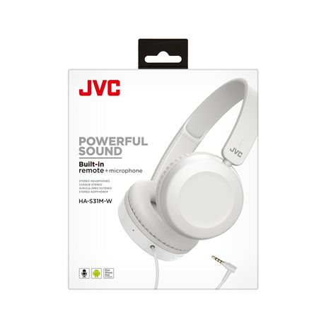 HEADSET JVC HA-S31M-A-E CON CABLE JACK 3.5mm MICROFONO INTEGRADO COLOR BLANCO - Imagen 8 de 8 HEADSET JVC HA-S31M-A-E CON CABLE JACK 3.5mm MICROFONO INTEGRADO COLOR BLANCO - Imagen 8 de 8