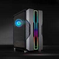 Miniatura 3 de TOOQ  Caja Semitorre Gaming TQGCC103-B “NIGHTCITY” Negra RGB Negro, Plata