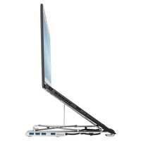 Miniatura 10 de BASE PORTATIL TARGUS CON HUB INTEGRADO 4x USB- A PLATA