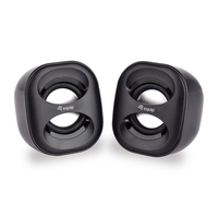 Miniatura 1 de ALTAVOCES 2.0 EQUIP LIFE MINI  6W RMS COLOR NEGRO JACK 3.5" ALIMETANCION USB