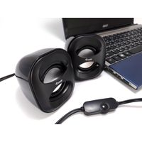 Miniatura 3 de ALTAVOCES 2.0 EQUIP LIFE MINI  6W RMS COLOR NEGRO JACK 3.5" ALIMETANCION USB