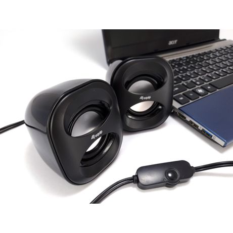 ALTAVOCES 2.0 EQUIP LIFE MINI 6W RMS COLOR NEGRO JACK 3.5" ALIMETANCION USB - Imagen 3 de 7 ALTAVOCES 2.0 EQUIP LIFE MINI 6W RMS COLOR NEGRO JACK 3.5" ALIMETANCION USB - Imagen 3 de 7