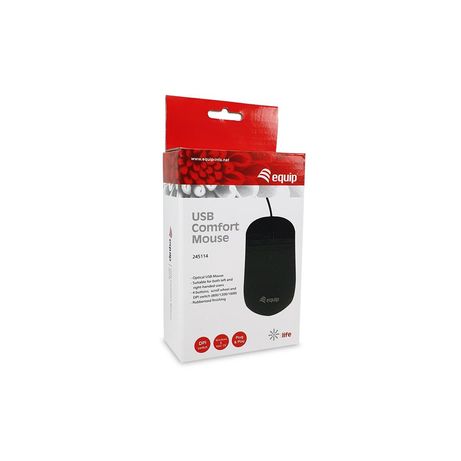 MOUSE EQUIP LIFE COMFORT USB OPTICO 800/1200/1600 DPI 4 BOTONES - Imagen 4 de 4 MOUSE EQUIP LIFE COMFORT USB OPTICO 800/1200/1600 DPI 4 BOTONES - Imagen 4 de 4