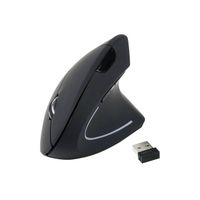 Miniatura 2 de RATON  WIRELESS ERGONOMICO 2 BOTONES 1600DPI EQUIP LIFE  COLOR NEGRO