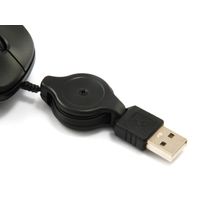 Miniatura 3 de MOUSE EQUIP LIFE OPTICO 2 BOTONES  USB CABLE RETRACTIL COLOR NEGRO 1000DPI