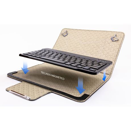 TALIUS FUNDA CON TECLADO PARA TABLET 10.1" CV-3007 BLUETOOTH BLACK - Imagen 4 de 7 TALIUS FUNDA CON TECLADO PARA TABLET 10.1" CV-3007 BLUETOOTH BLACK - Imagen 4 de 7