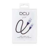 Miniatura 3 de DCU Advance Tecnologic 30402020 cable USB 1 5 m USB 3 2 Gen 1  3 1 Gen 1  USB A USB C Negro  Gris