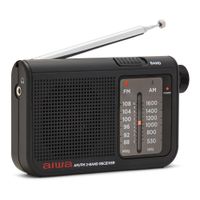 Miniatura 5 de RADIO FORMATO POCKET AIWA RS-55 BLACK SINTONIZADOR ANALOGICO ALTAVOZ INTEGRADO Y JACK 3.5mm
