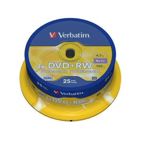 DVD+RW 4.7GB 4X SERL 25UNDS - Imagen 2 de 3 DVD+RW 4.7GB 4X SERL 25UNDS - Imagen 2 de 3