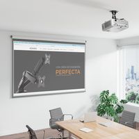 Miniatura 2 de AISENS Soporte Universal Giratorio, Inclinable de Techo para Proyector 13.5Kg, Negro