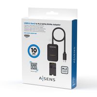 Miniatura 5 de Aisens USB-C Dock M.2 Sata/Nvme-Usb3.1 Gen2 Negra