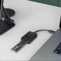 Miniatura 6 de Aisens USB-C Dock M.2 Sata/Nvme-Usb3.1 Gen2 Negra