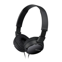 Miniatura 1 de HEADSET SONY MDR-ZX110PK COMPACTOS CABLE 1.2m CONEXION JACK 3.5 CON CONTROL REMOTO COLOR NEGRO