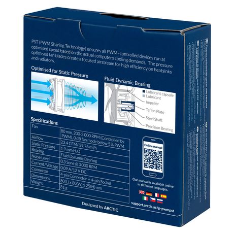 VENTILADOR 8CM ARCTIC P8 PWM PST NEGRO - Imagen 8 de 8 VENTILADOR 8CM ARCTIC P8 PWM PST NEGRO - Imagen 8 de 8