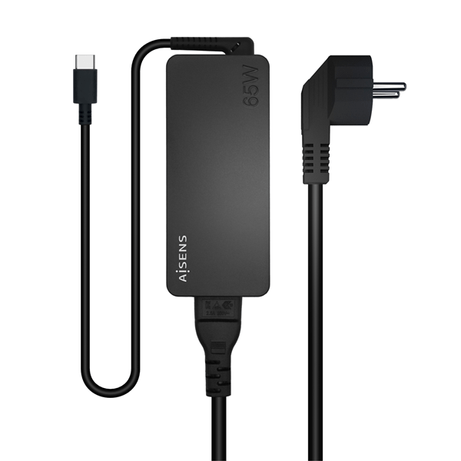 CARGADOR AISENS 65W PD3.0 1XUSB-C 1.8M NEGRO - Imagen 1 de 6 CARGADOR AISENS 65W PD3.0 1XUSB-C 1.8M NEGRO - Imagen 1 de 6