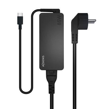 CARGADOR AISENS 65W PD3.0 1XUSB-C 1.8M NEGRO - Imagen 2 de 6 CARGADOR AISENS 65W PD3.0 1XUSB-C 1.8M NEGRO - Imagen 2 de 6