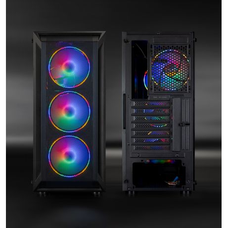 TOOQ Caja Semitorre Gaming Ragnärok, Negra Negro - Imagen 4 de 4 TOOQ Caja Semitorre Gaming Ragnärok, Negra Negro - Imagen 4 de 4