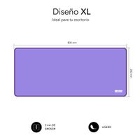 Miniatura 4 de PACK SUBBLIM HARMONY MOUSEPAD XL + WIRELESS MOUSE PURPLE