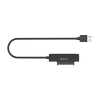 Miniatura 1 de AISENS Adaptador SATA a USB-A USB3.0/USB3.1 Gen1 para Discos Duros 2.5?, Negro
