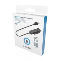 Miniatura 6 de AISENS Adaptador SATA a USB-A USB3.0/USB3.1 Gen1 para Discos Duros 2.5?, Negro