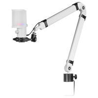 Miniatura 1 de MICROFONO PROFESIONAL MARS GAMING MMICXT WHITE MICROFONO DE ESTUDIO DE ALTA DEFINICION ADC 192kHz DYNAMIC ARGB RING