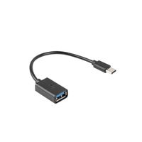 Miniatura 3 de ADAPTADOR LANBERG OTG USB-C(M) A USB-A 2.0 (H) 15 CM NEGRO
