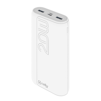 Miniatura 1 de POWER BANK 20A PROPOWER POTENCIA MAX 22W ENTRADA MICROUSB Y USBC SALIDAS 2 USB Y USBC BLANCO