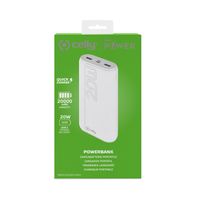 Miniatura 4 de POWER BANK 20A PROPOWER POTENCIA MAX 22W ENTRADA MICROUSB Y USBC SALIDAS 2 USB Y USBC BLANCO