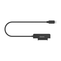 Miniatura 1 de AISENS Adaptador SATA a USB-C USB3.0/USB3.1 Gen1 para Discos Duros 2.5?, Negro