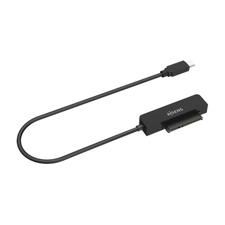 AISENS Adaptador SATA a USB-C USB3.0/USB3.1 Gen1 para Discos Duros 2.5?, Negro - Imagen 3 de 6 AISENS Adaptador SATA a USB-C USB3.0/USB3.1 Gen1 para Discos Duros 2.5?, Negro - Imagen 3 de 6