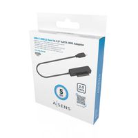 Miniatura 6 de AISENS Adaptador SATA a USB-C USB3.0/USB3.1 Gen1 para Discos Duros 2.5?, Negro